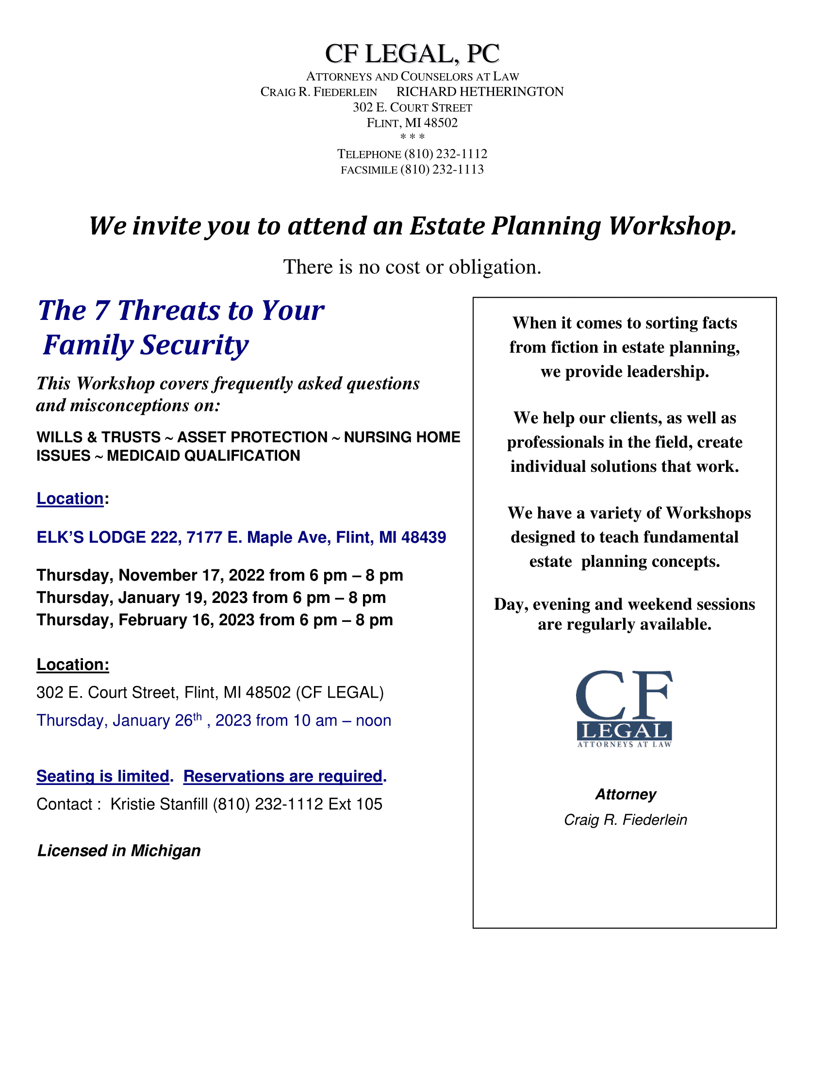 7-Threats Workshop Flyer 